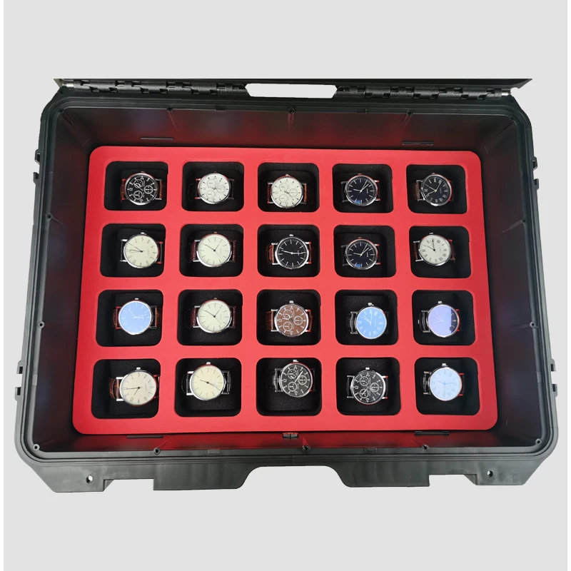 40 Grids Watch Organizer Box Jewelry Display Storage Case Anti-drop Waterproof Watch Suitcase Flannel Watch Pillow Tool Box