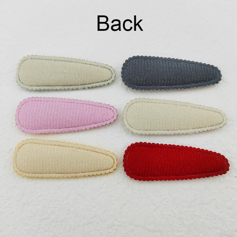 Felt Fabric Hair Clip Cover Pad, Appliques for Clothes, Sewing Supplies, DIY Headwear, Bow Decor Patches, 5.5cm, 60Pcs