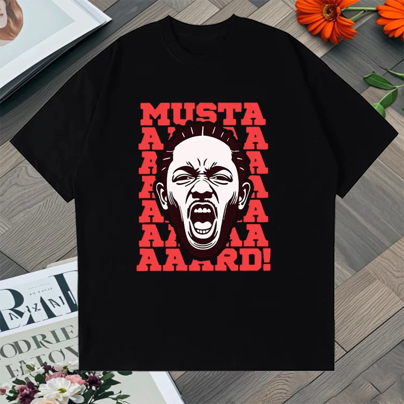 

Hot sale Kendrick Lamar Mustard Meme Graphic Printed Oversized Tee shirt 100% Cotton Men Women short sleeve t-shirts Unisex Tops