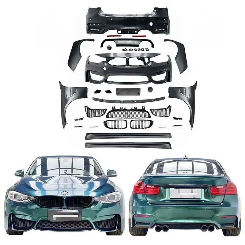 

BM 2013-2019 Year 3S 3 Series F30 F35 Upgrade to M3 Wider 1:1 Car Auto Body Kit Parts Front Rear Bumper Accessories