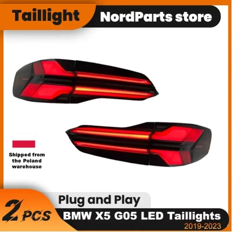 Autobeleuchtung für G05 2019-2023 LED-Rückleuchten-Set Upgrade Neuestes Design Dynamische Lampe Rückbremslicht Zubehör