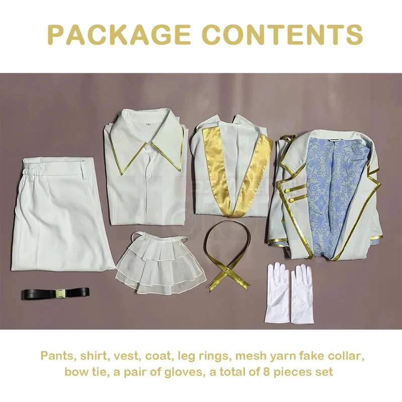 Sky06 HOLOUN Blue Lock Аниме Наги Косплей Костюм Парик Серия Ангелов и Демонов Пальто Брюки Белая Униформа Rose Net Cos Conven66lU&