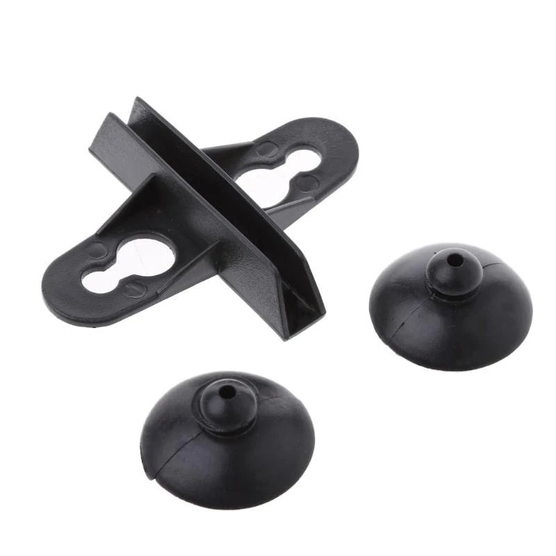 5pcs Plastic Divider Sheet Holder Suction Cup Black for Aquarium Fish Tank New MAY19