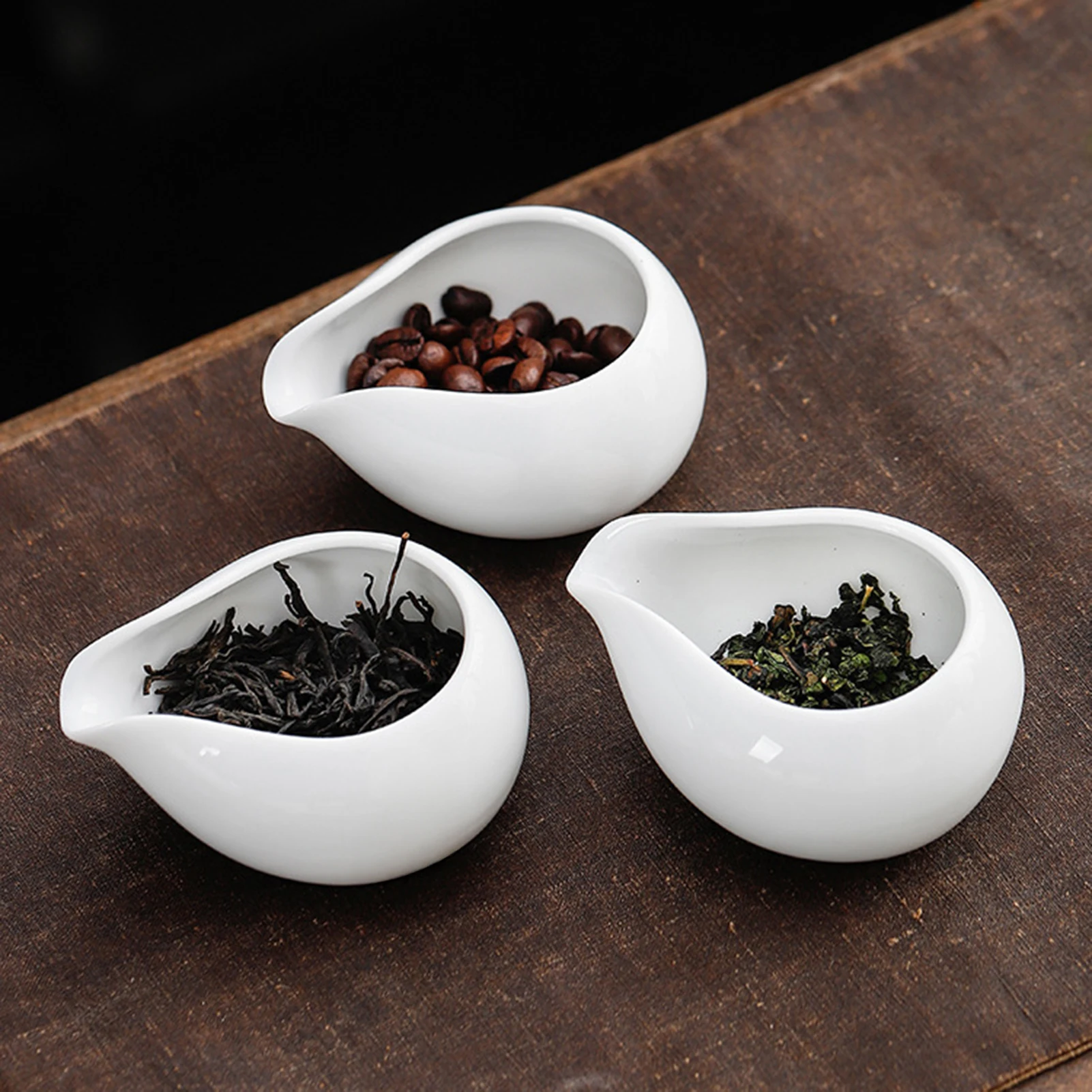 Coffee Beans Dosing Cup Trays Pottery Tea Separator Vessel Ceramic Measure Ware Espresso Bean Scoop Shovel Coffee Accessories