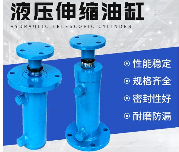 200mm Stroke Two-Way Electro-Hydraulic Actuator - Stainless Steel Cylinder with Press Action for Hoisting & Lifting Applications