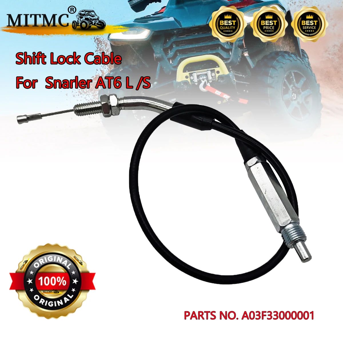 

Shift Lock Cable For SGW Snarler AT6 L E5 Snarler AT6 S T3b Snarler AT6 L T3b Snarler AT6 S E5 A03F33000001