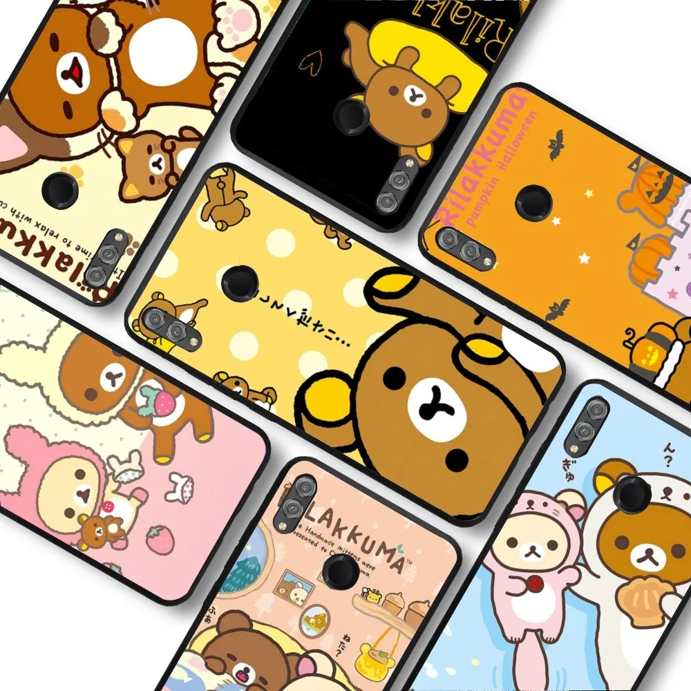 Cute Cartoon R-Rilakkuma Phone Case For Huawei Honor 10 lite 9 20 7A 9X 30 50 60 70 pro plus Soft Silicone Cover