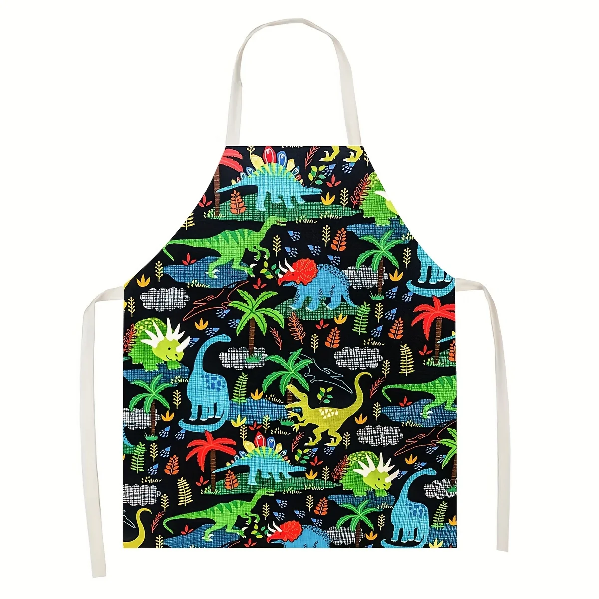 1pc Kids Apron Space Theme Rocket Planet Star Design Cooking Baking Art Craft Kitchen Helper Gift