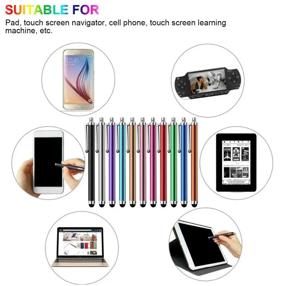 10 Stuks Pen Kugelschreibereingabestift Voor Smartphones Iphone Ipad S D2g6