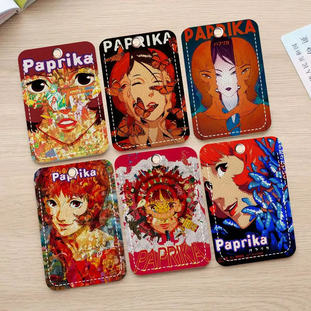 Porta Tarjetas con Diseño de Anime Japonés Paprika, para Tarjetas Bancarias, de Trabajo, Estudiantiles, de Autobús, con Funda Protectora