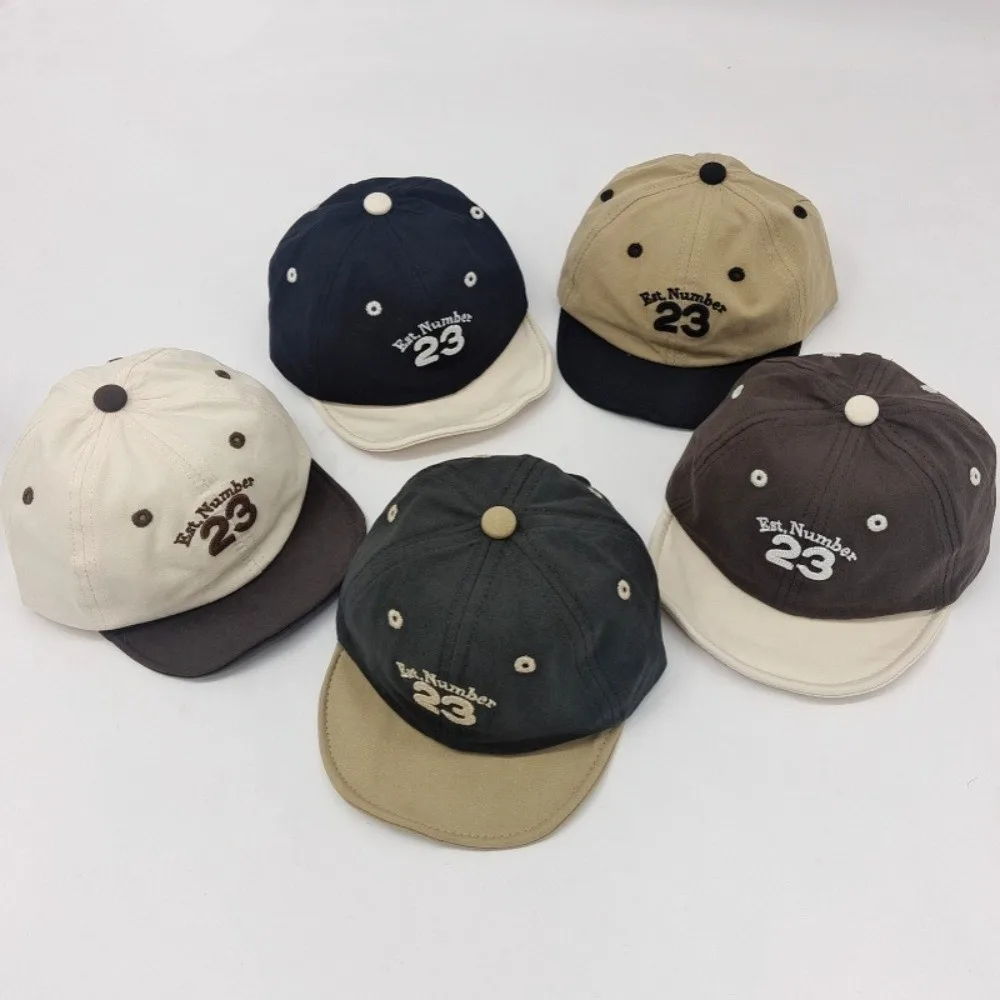 

Fashion Number Embroidery Baseball Cap Sun Protection Breathable Sunshade Cap Casual Duck Tongue Hat Spring Autumn