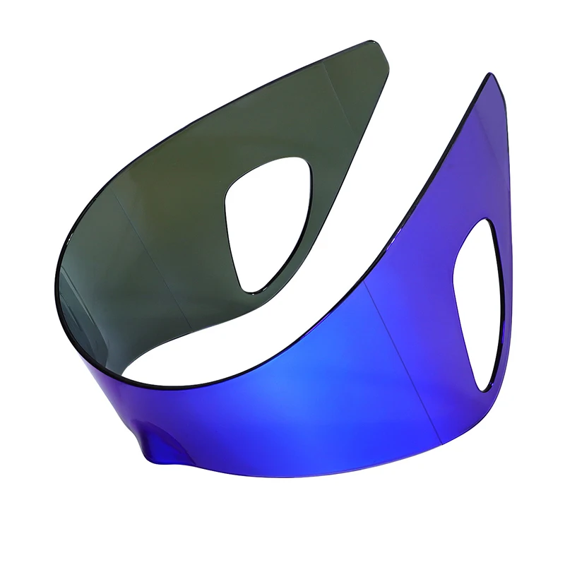 Oversized One-Piece Glasses Fashion Hanging Earring Bag Punk Sunglasses Future Skill Sense Fashion Polarized Mirror Holiday Gift