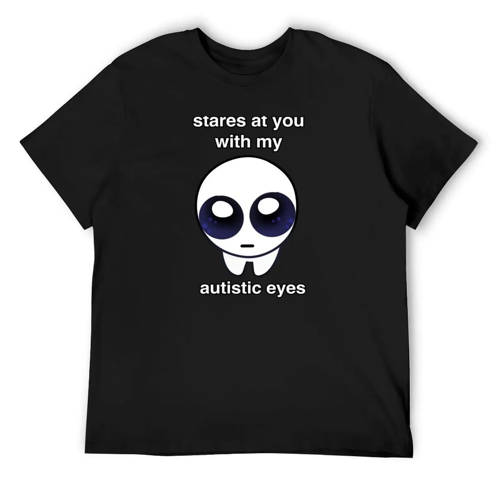 

Stares at You With my Autistic Eyes Autism Creature / TBH Creature T-Shirt anime t shirts blue lock baggy shirts men t shirts