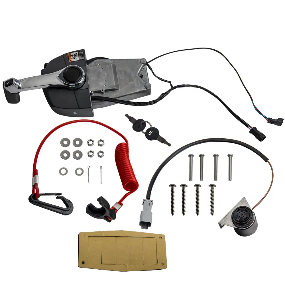 Outboard Remote Throttle Control Box Key Switch Kit 5006186 for Johnson Evinrude