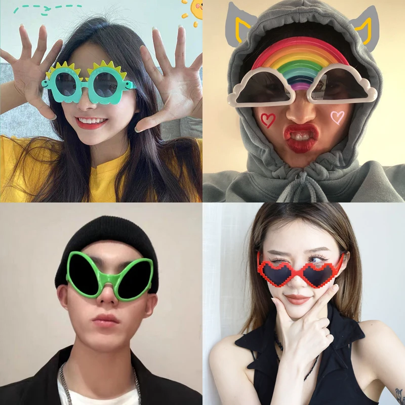 Funny Alien Sunglasses Male Female Multiple Models Wacky Fashion Sunglasses Performance Photography Props Glasses