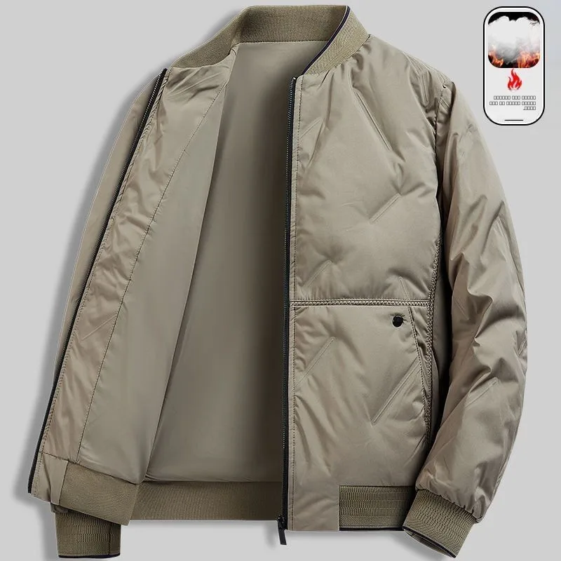 معطف رجالي من القطن الدافئ من Thiened ملابس خارجية كاجوال للشباب، معطف قطني مناسب تمامًا، ملابس يومية من البوليستر F...