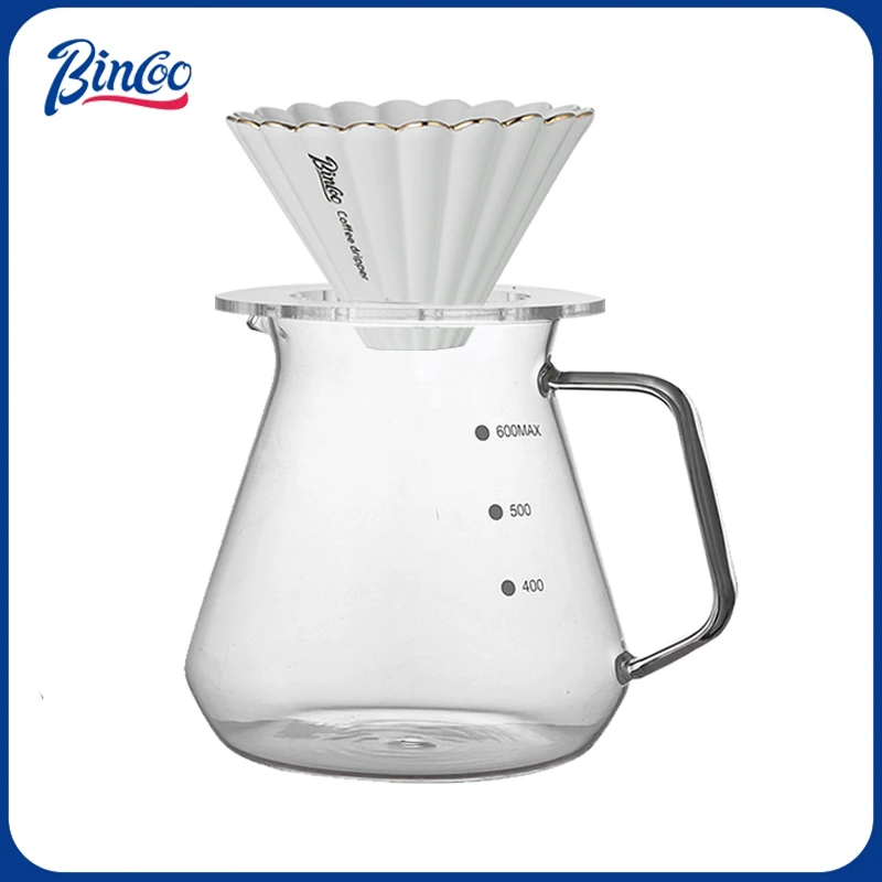 Bincoo Coffee Sharing Pot Ceramic Filter Cup Reusable Filter With Vertical Funn…