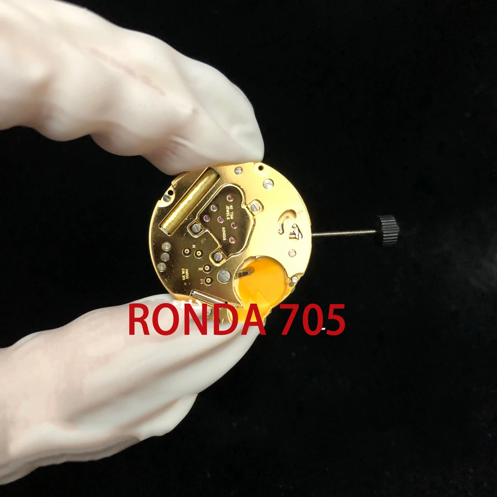RONDA 705 Quartz Movement New Imported Swiss Watch Movement Accessories Gold Machine White Machine