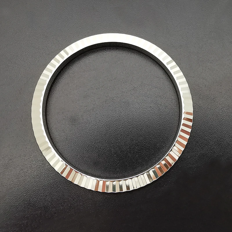 Top Quality White Gold Plated Watch Bezel For 41mm DJ Datejust Aftermarket Watch Parts