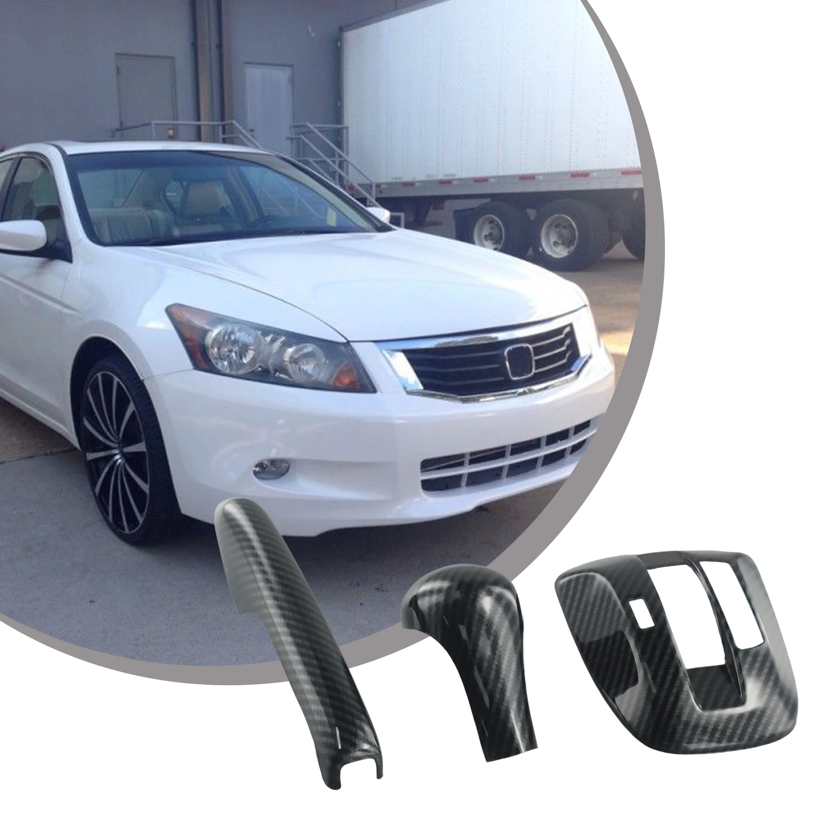 

Набор чехлов на раму переключения передач ручного тормоза в стиле углеродного волокна для Accord 08 13, роскошный вид для интерьера вашего автомобиля