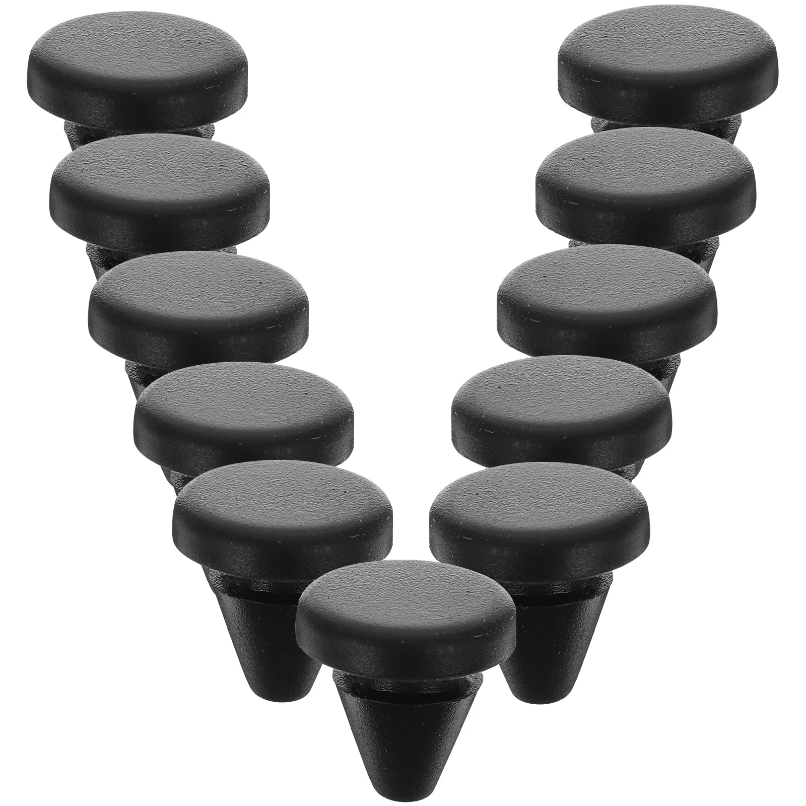 

20pcs Silicone Sealing Plugs High Temp Resistant Shock Absorption Rubber Tapered End Caps Furniture Legs Cone Shaped Stopper