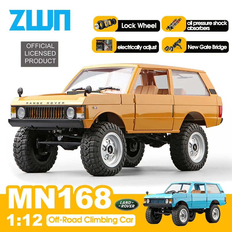 MN168 1:12 سيارة الرجعية مع أضواء LED كامل النطاق محاكاة المهنية على الطرق الوعرة تسلق سيارة التحكم عن بعد مركبة يتم التحكم بها عن بُعد نموذج اللعب