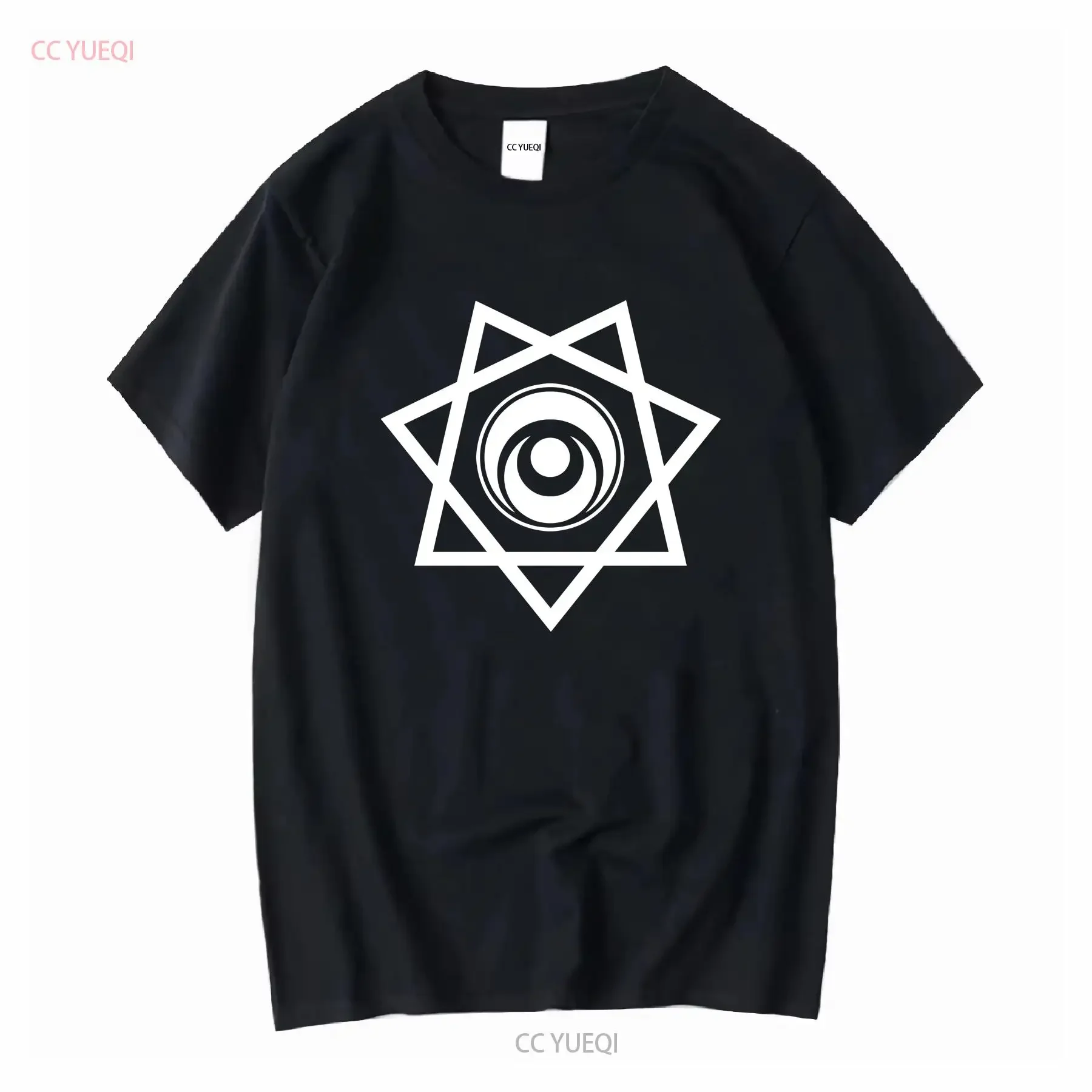 Merciful Nun – ensemble t-shirt avec épingles et cartes postales, haut délavé vintage Goth Rock pour un usage quotidien, unisexe, étiré et élégant