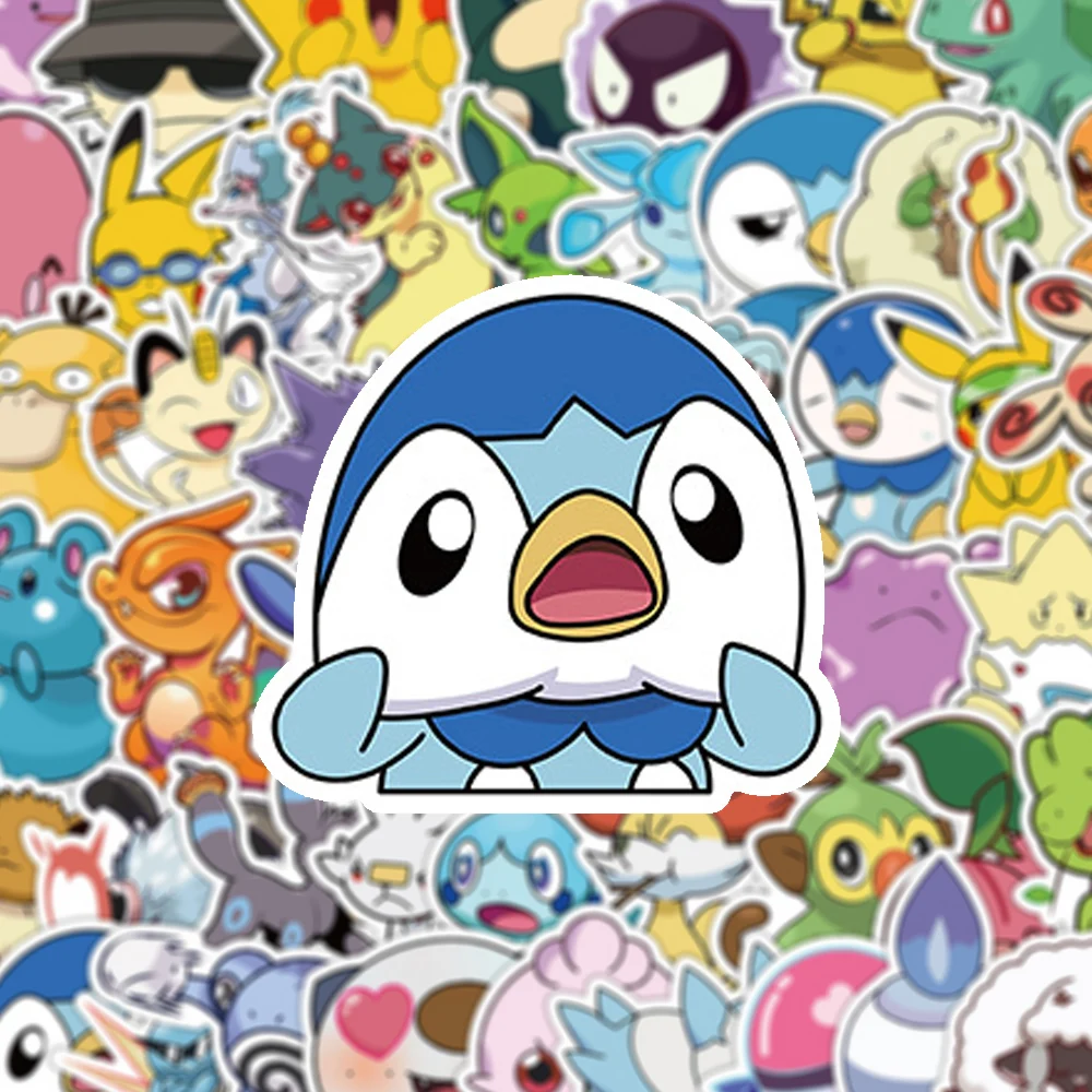 

10/30/50pcs Funny Anime Pokemon Stickers Cute Pikachu Cartoon Decals DIY Water Bottle Phone Notebook Kawaii Sticker for Kids Toy