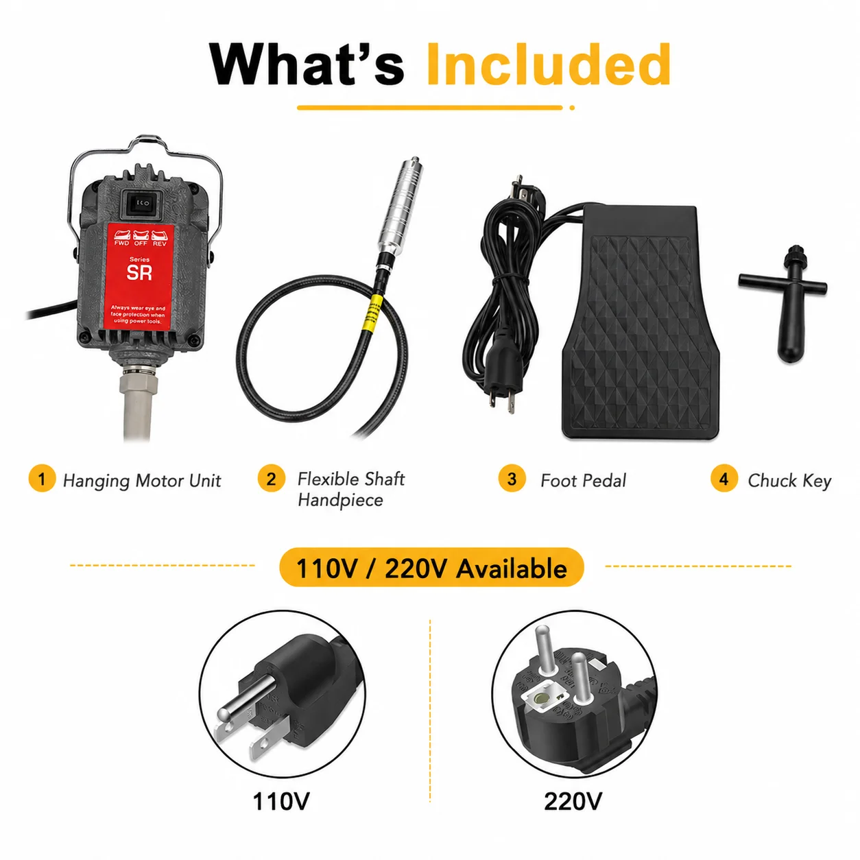 230W Flex-Shaft Jewellery Rotary Tool — product information 3