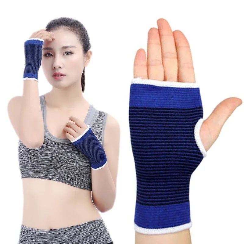 2Pcs/ A Pair  Cotton Knit Wrist Protector Hand Guard Gloves Hand Protectors Bandage Wrist Fitness Glove