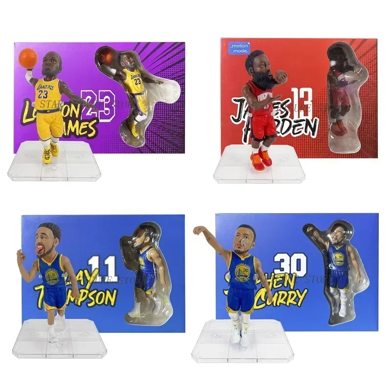 CurryAction Figuren 13 cm Basketballstars, PVC-Sammelpuppen, Autozubehör für Basketballspieler, Geschenkspielzeugmodelle für Kinder