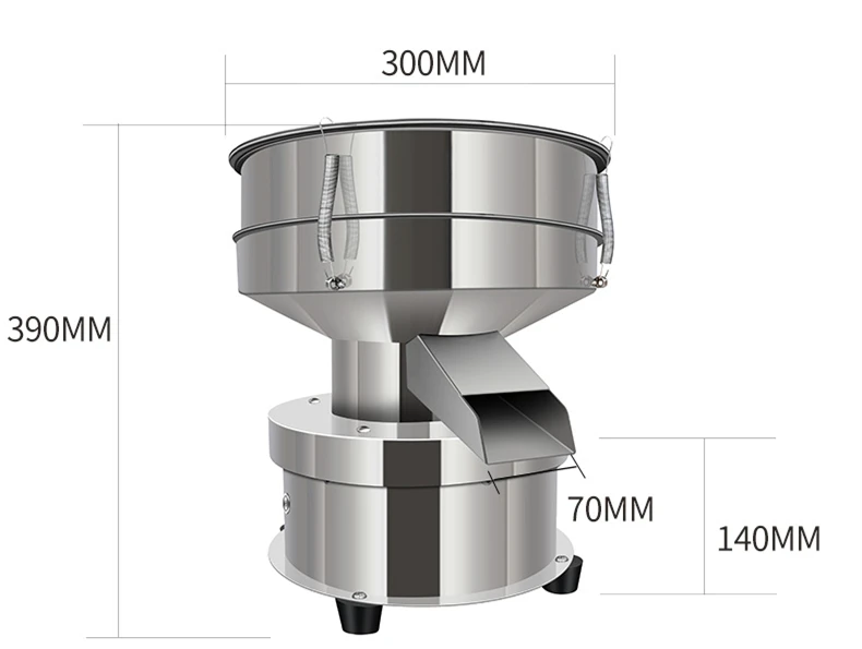 소형 자동 테이블탑 진동 체질기, 빵가루 테이블 밀가루 흔들기 간식 장비용