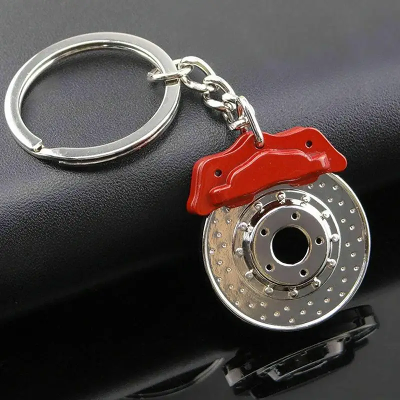 Creative Car Auto Keychain Metal Brake Disc Shock Absorber Engine Model Keyfob Keyring Car Styling Pendant Decoration Gift