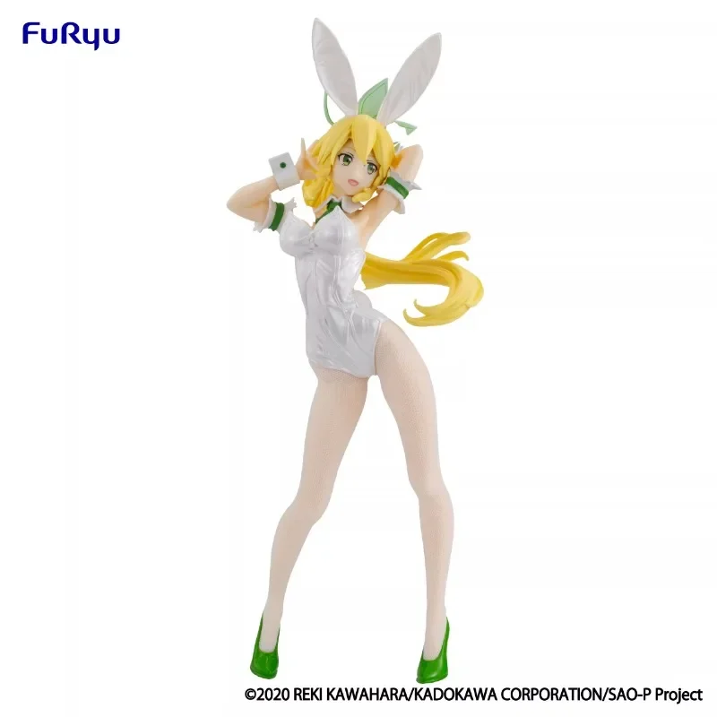 In Stock FuRyu BiCute Bunnies Kirigaya Suguha Pearl White Desktop Cute Ornaments Anime Action Figure Toy Gift Model Collection