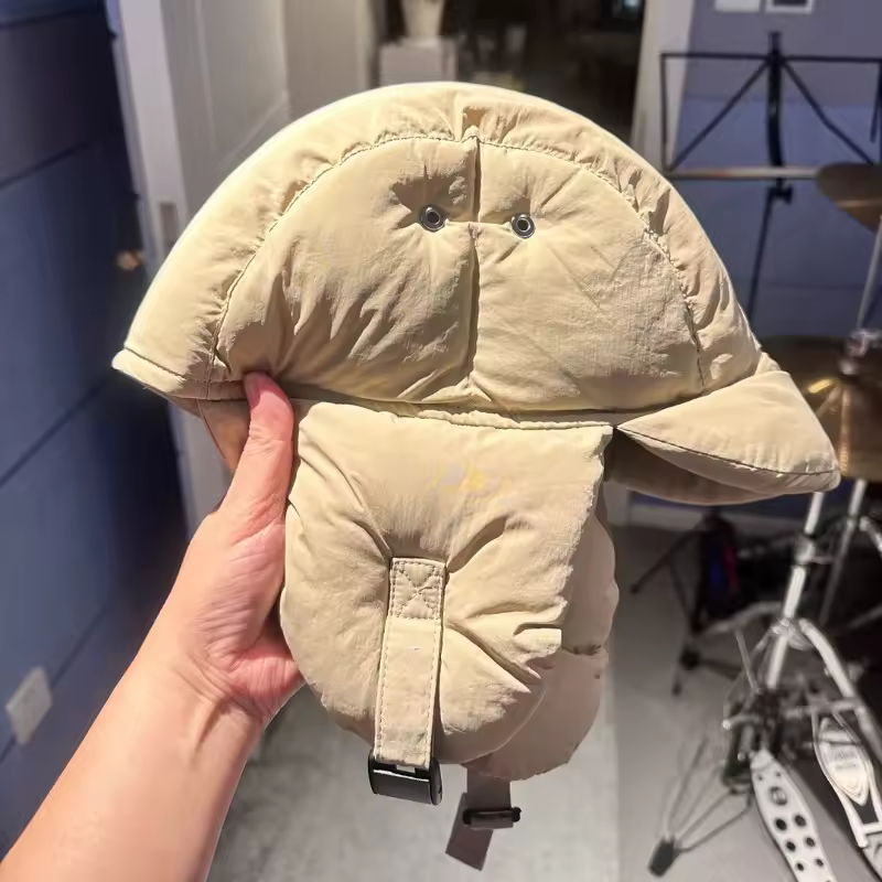 레트로 플리스 모자
