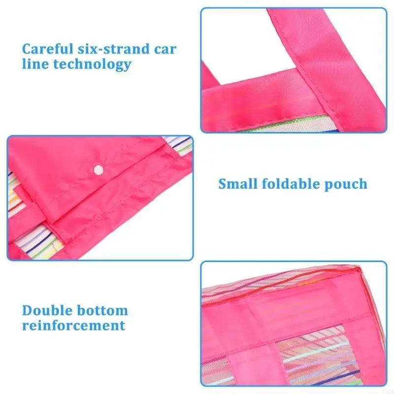 

Mesh Beach Bag Trend Handbag Large Capacity Shoulder Bag Sand Toy Bag Bag 547A