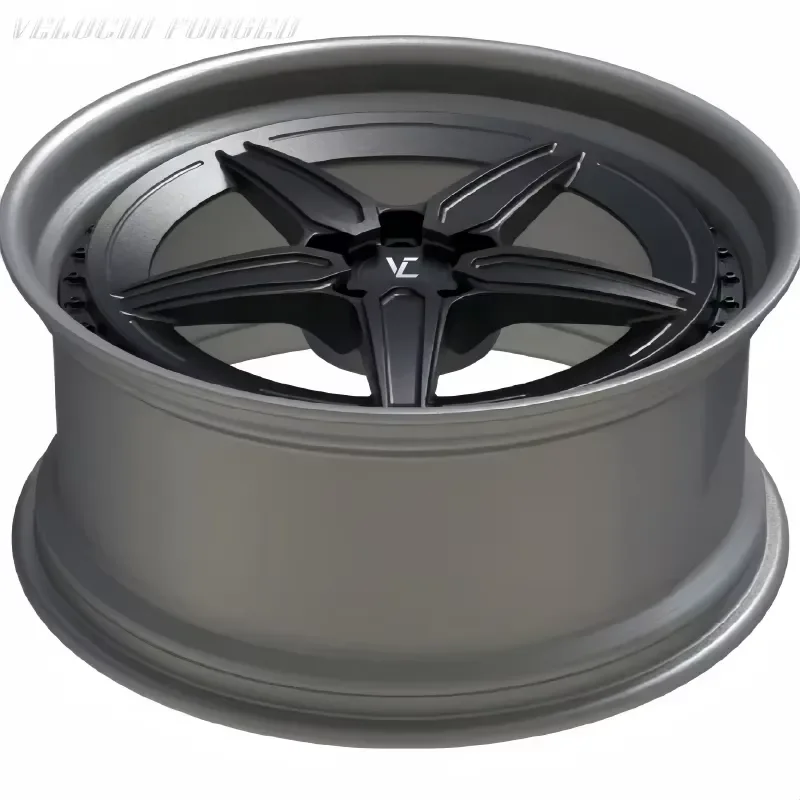 VLC Custom 5 Stars Spokes Car Rims 18-24 Inches 5X112 5X120 5X130 5X114.3 2 Piece Forged Wheels for Passenger Car Wheel