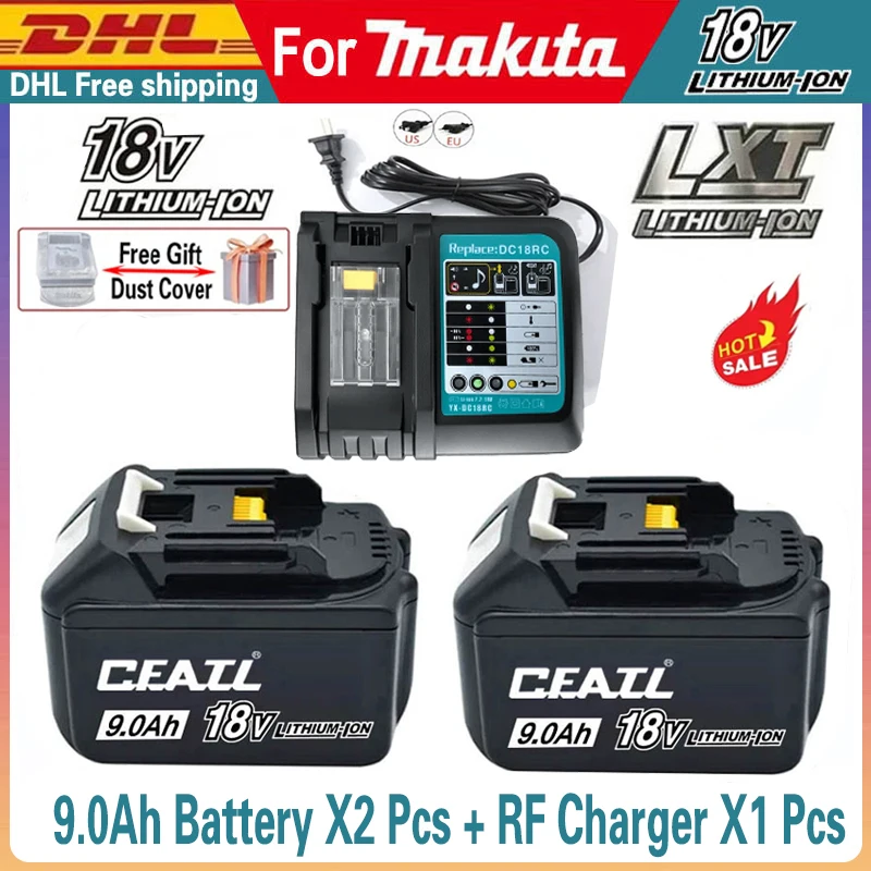 

New original 18v 9.0AhFor Makita battery BL1860 BL1850B BL1850 BL1840 BL1830 bl1850b li-ion replaceme power tool batter