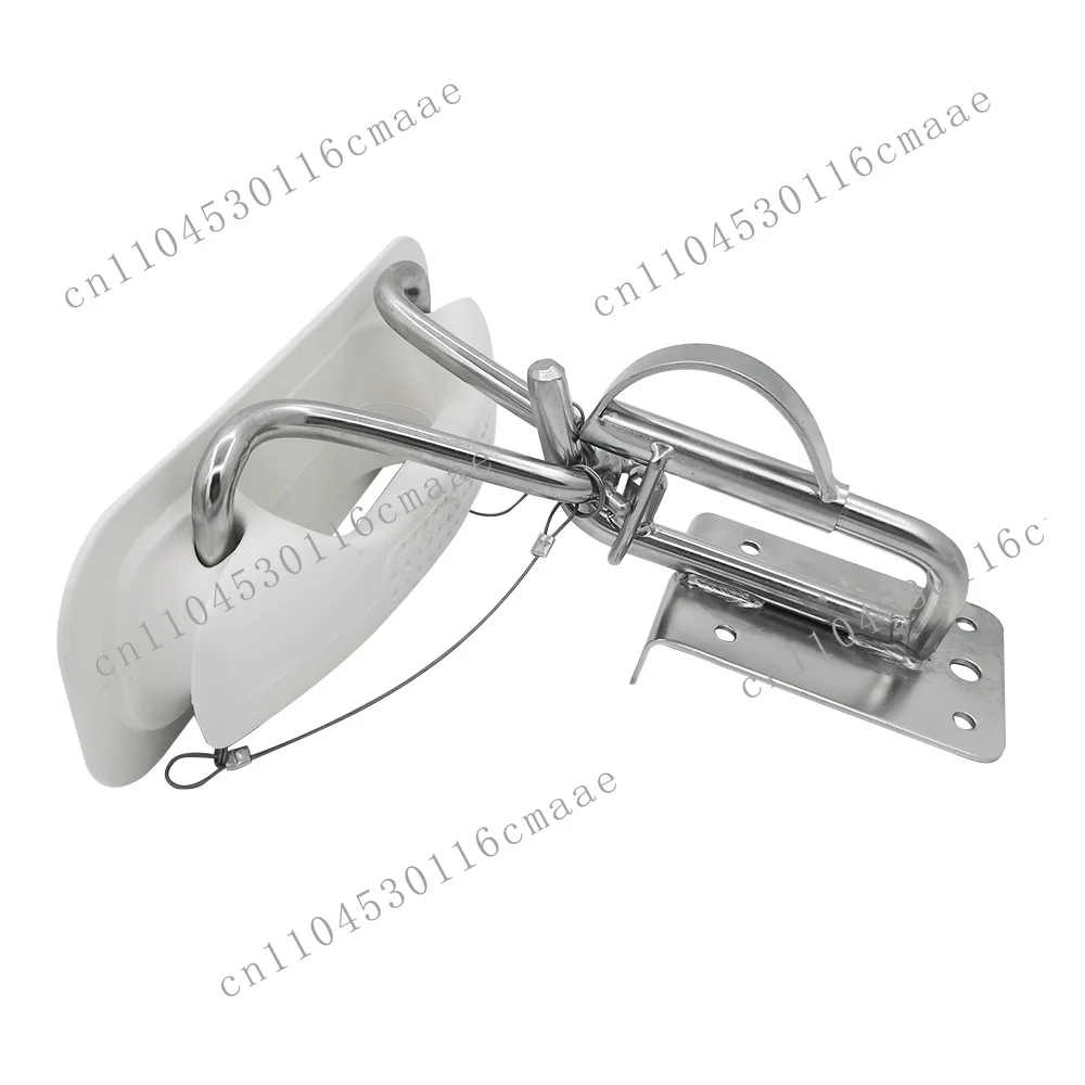 The New Stainless Steel White Handle  Docking Bracket Quick Release Snap Davits Set Marine Hardware Fitting