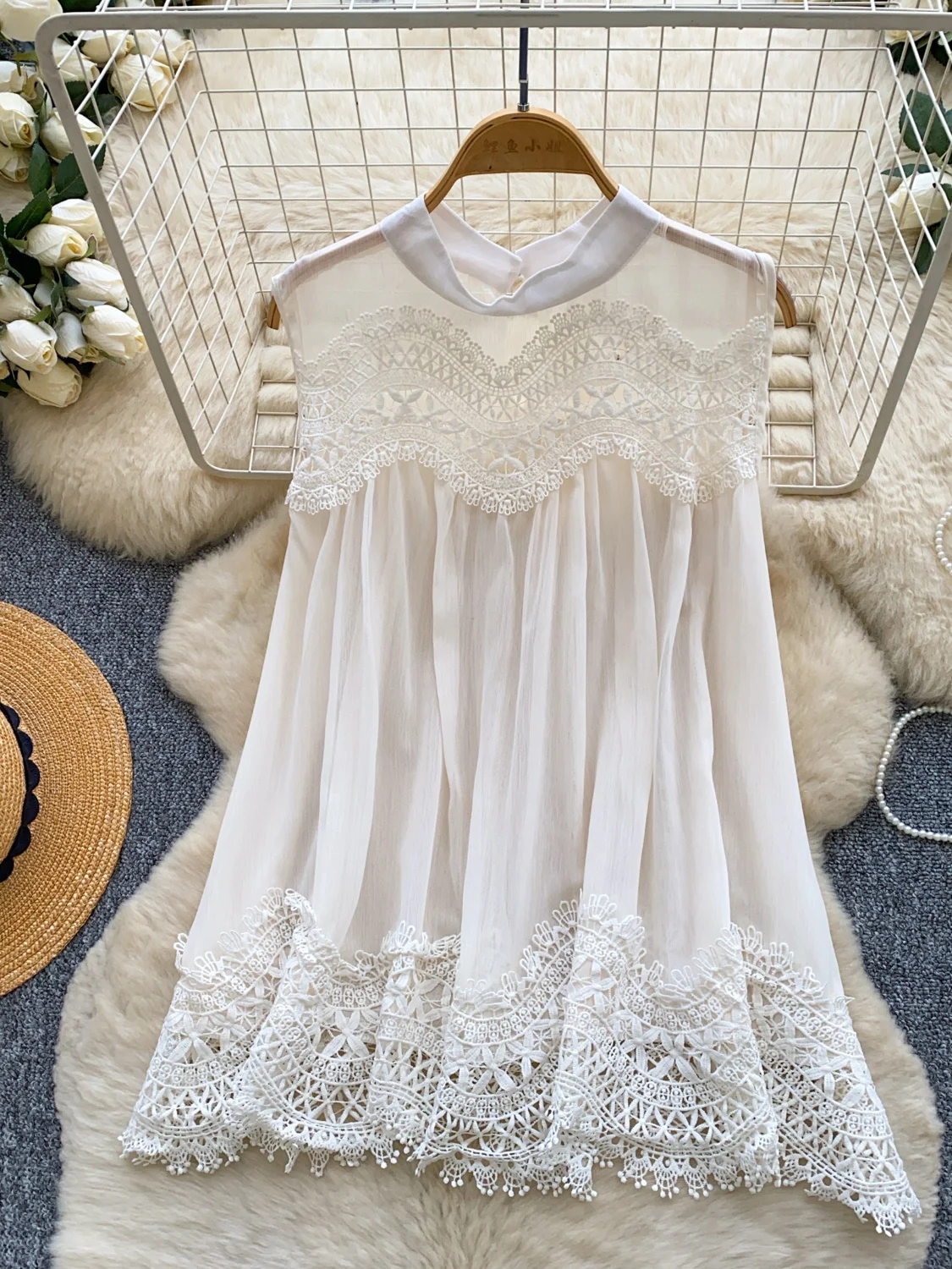 Embroidery Cardigan - Kemeja Wanita Longgar Versi Korea Gaya