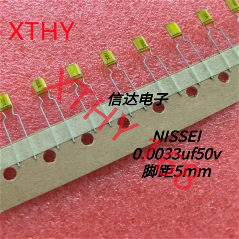 

Полиэтиленовый акриловый конденсатор NISSEI 3300pF 50V 0.0033uF 50V 332/50V p5mm