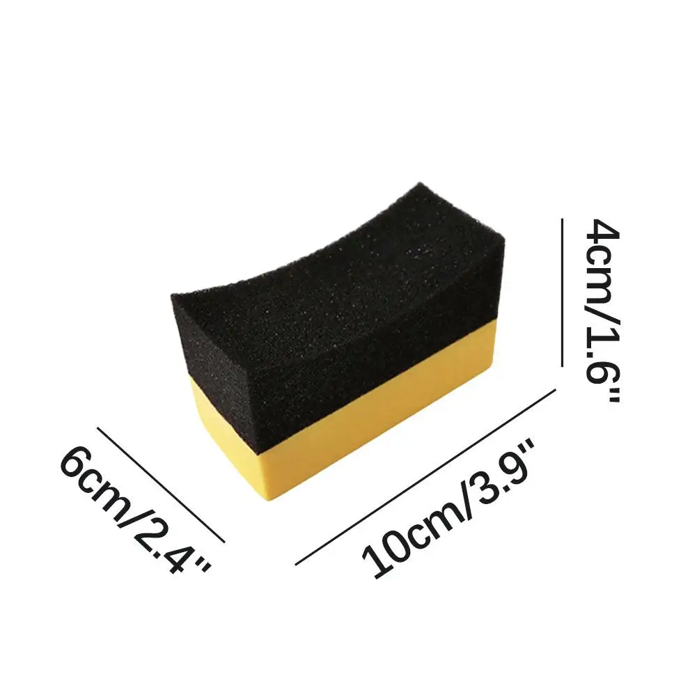 4PCS Car Wheel Tyre Cleaning Sponge Brush Set Auto Washing Polishing Waxing Pads Microfiber Water Suction Care Tools view 6