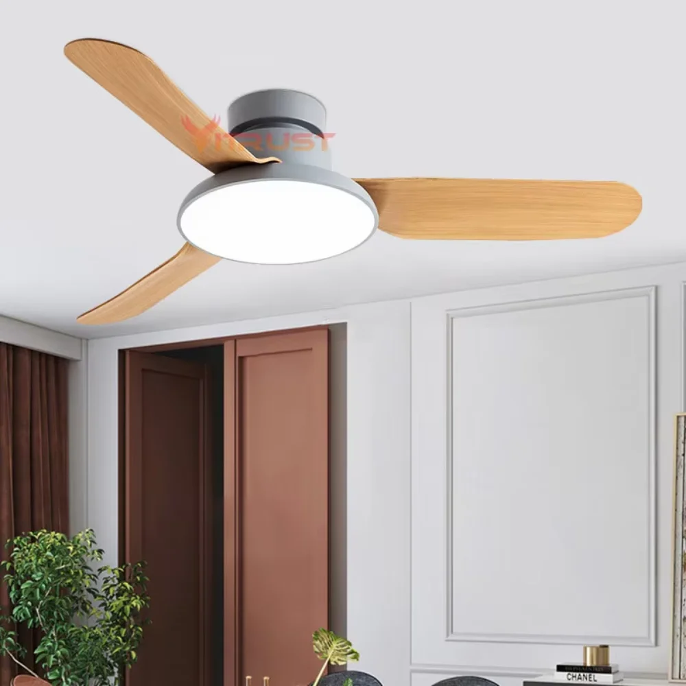 DC Ceiling Fan Lamp with LED Lights 42in Remote Control Living Room Bedroom Dining Modern Ceiling Fan Hanging Ventilador Techo