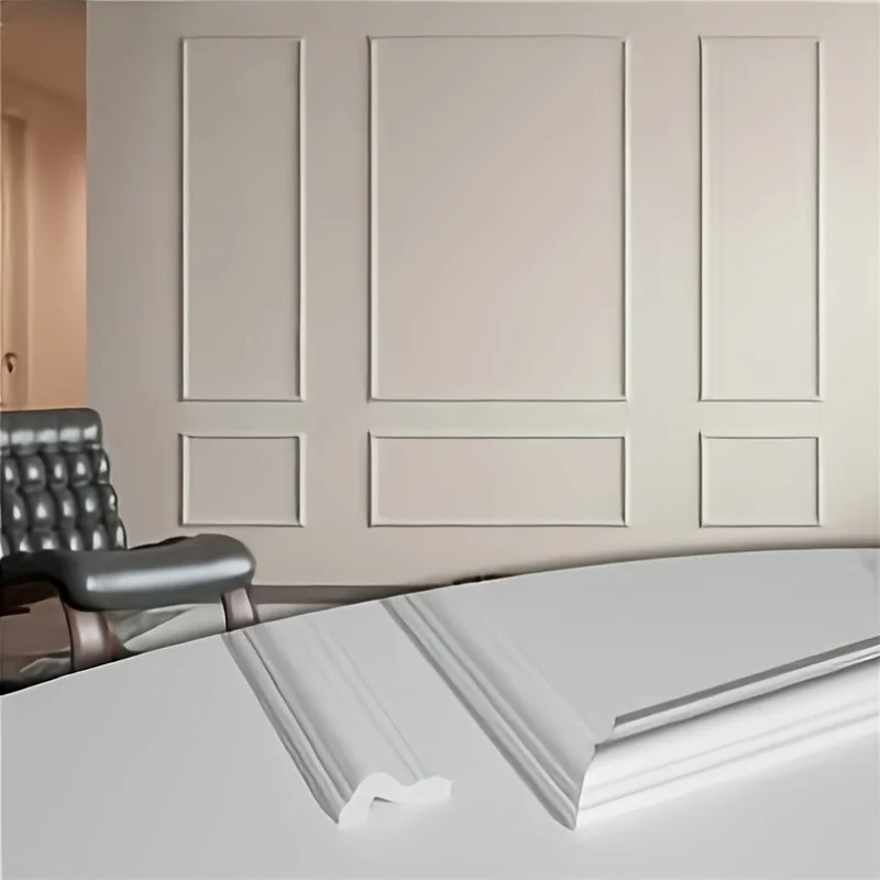 

Wall Molding Kit, Pre-Cut Wainscoting Panels Set Of 6, Wall Trim For Home Interior Accent Wall Decor