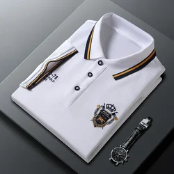 Short Sleeved POLO Shirt for Business, Leisure Slim Fit, Summer New Men's Clothing