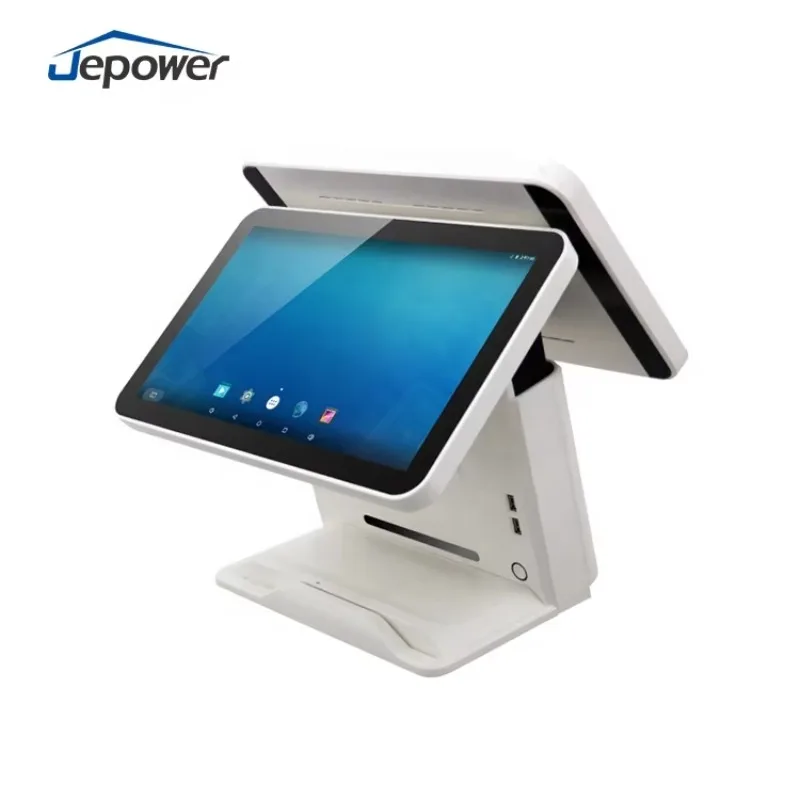 Dual Touch Screen/15.6 Inch Android Pos with Printer Point of Sale  Terminal With Thermal 58mm Android Pos Terminal