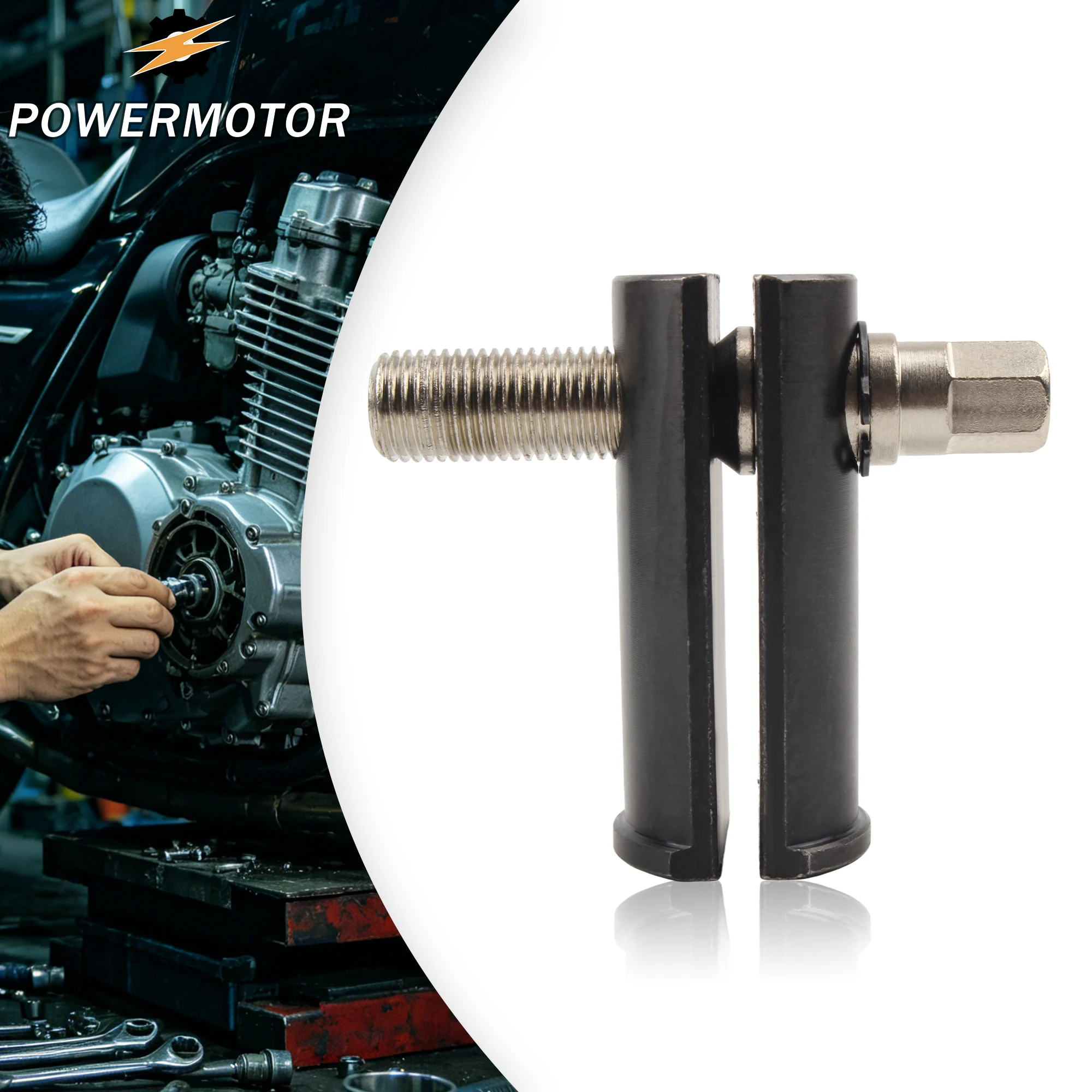 

Motorcycle Bearing Puller, Neck Bearing Race Puller Neck Bearing Race Removing Tool Part for 1‑1/8in to 2‑5/8in ID Bearing Races