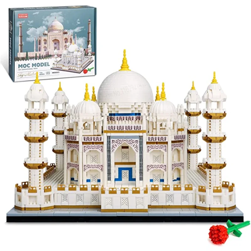 4036PCS Micro Mini Blocks Taj Mahal Architecture Building Toy Famous Architecture Model Kit for Adults and Kids Christmas Gift