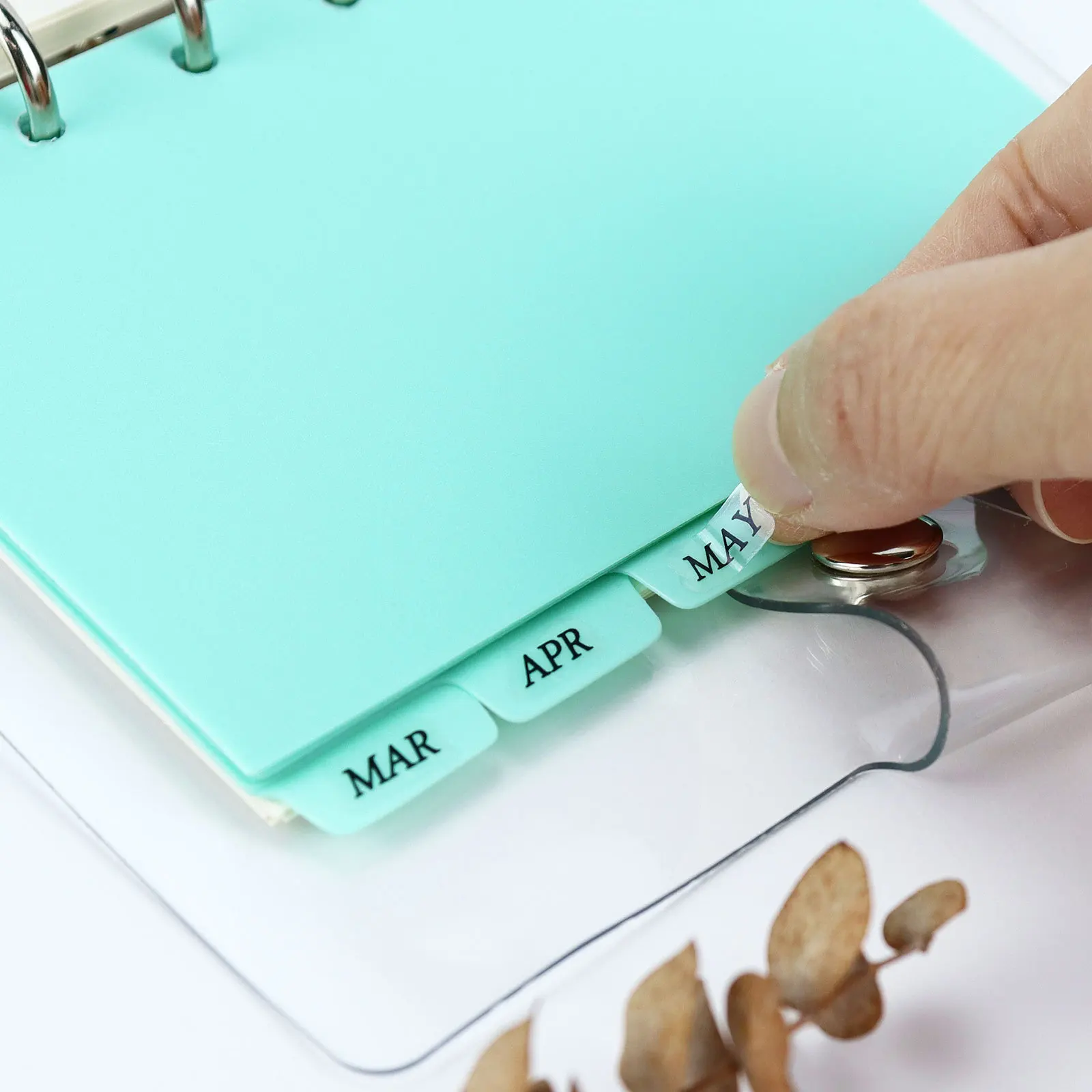 

A7 Plastic Notebook Page Sturdy Pp Binder Dividers Tab Insertable Separator Sheets School Office Home Use Lined Refillable
