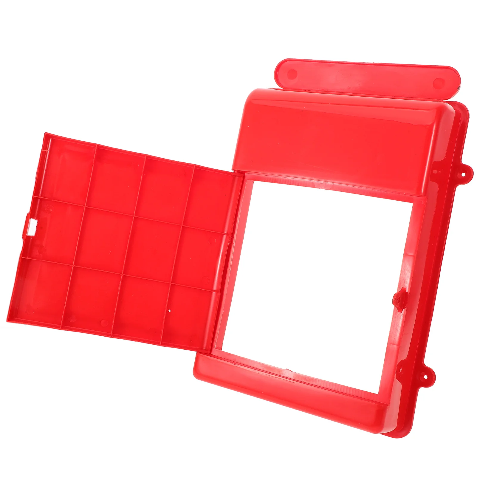 

Postal Mail Box Household Mailbox Vintage Wall Mount Plastic Red Outdoor Office